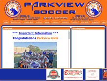 Tablet Screenshot of parkviewsoccer.com
